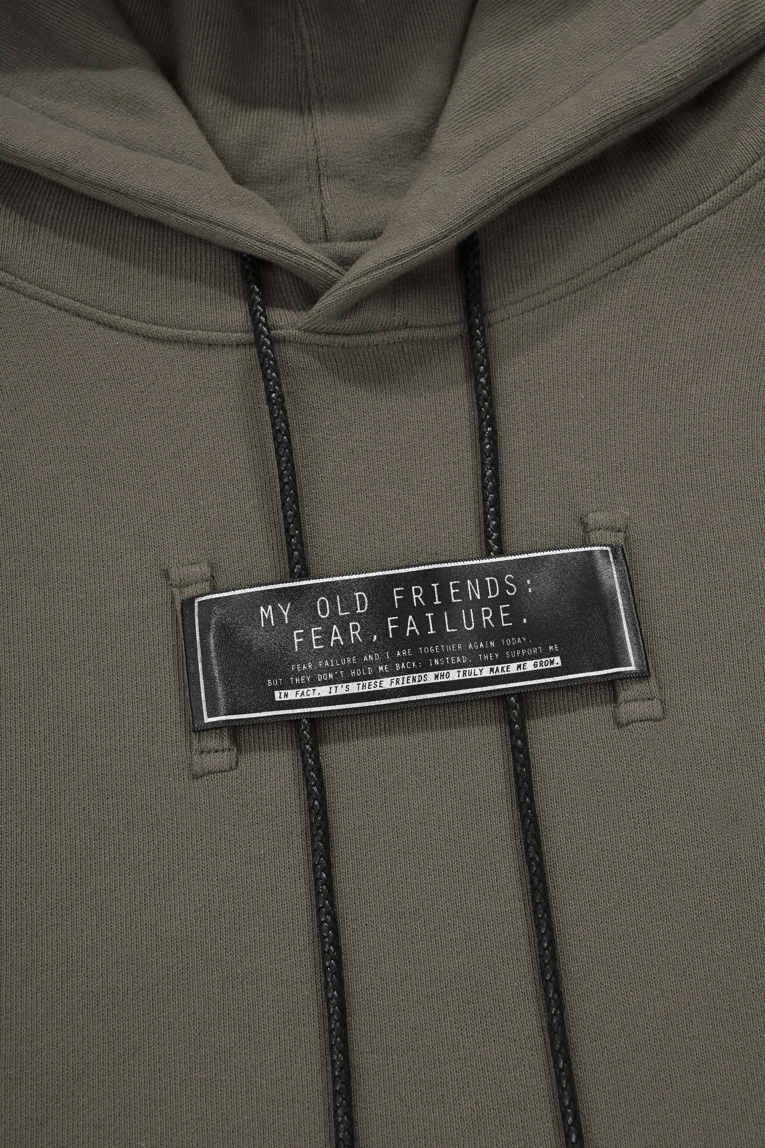 "MY OLD FRIENDS: FEAR, FAILURE." SIGNAL HOODIE