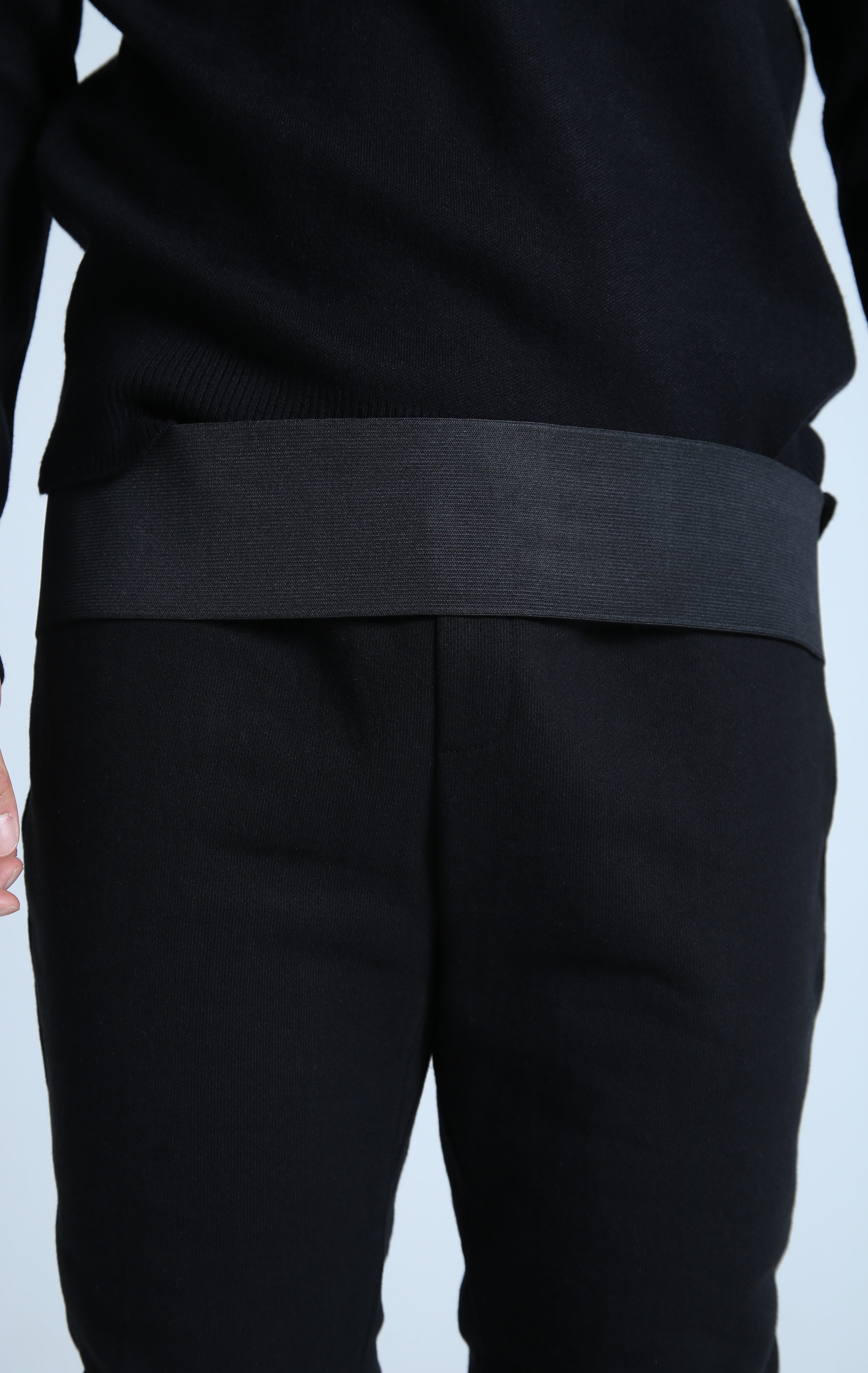 houte couture joggers "tucked-in"