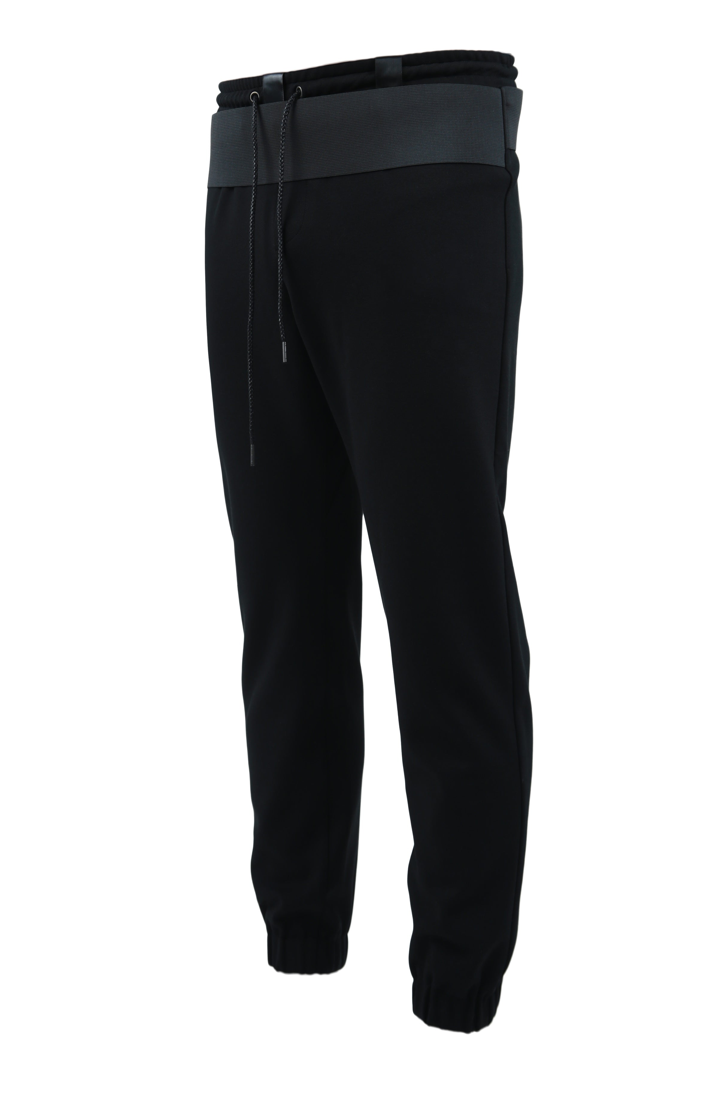 single cummerbund slim-fit joggers